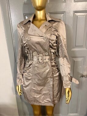 Body Central Shimmery Taupe Satin Jacket